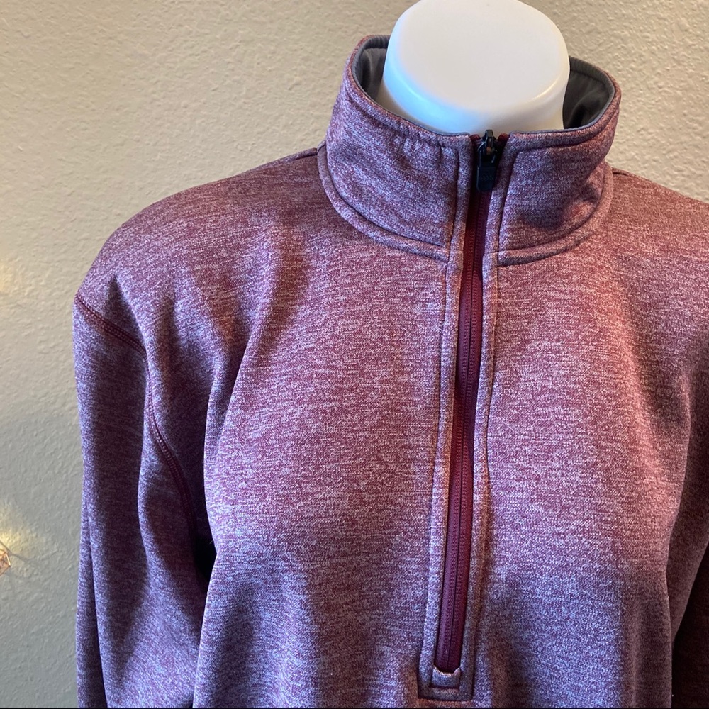 Red Adidas Fleece Lined Quarter Zip